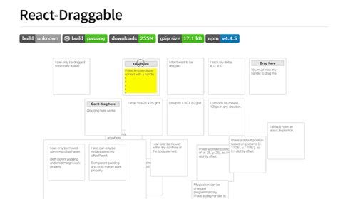 react drag and drop container